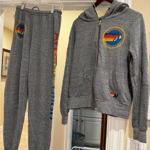 Aviator nation set. Lightly used. Washed size small